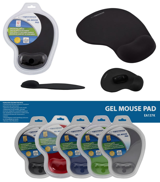Esperanza EA137K mouse pad Black
