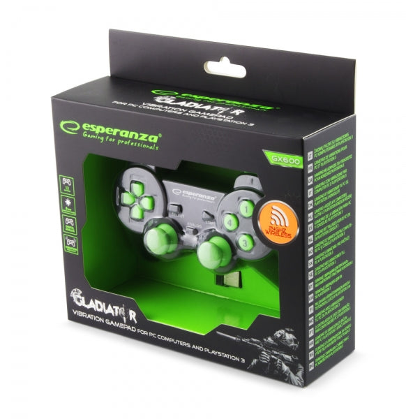 Esperanza Wireless Joystick Gladiator Green
