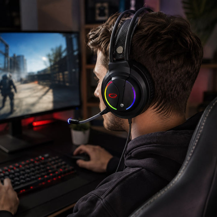 Esperanza headphones + microphone NightShade RGB