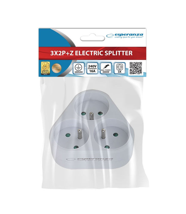 Esperanza ELK303W Electrical Splitter 3 sockets White