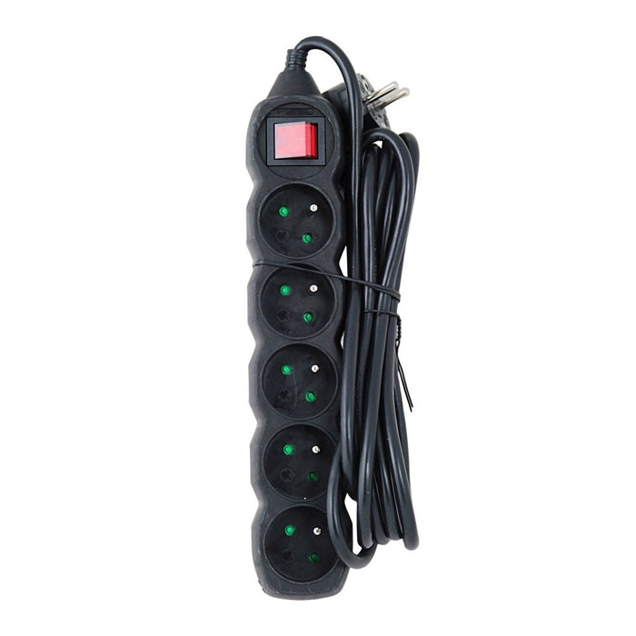 Esperanza ELK215K power extension 3 m 5 AC outlet(s) Indoor Black