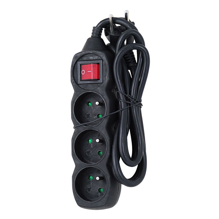 Esperanza ELK210K power extension 1.5 m 3 AC outlet(s) Indoor Black