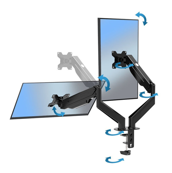 Esperanza ERW020 monitor mount / stand 68.6 cm (27") Desk Black