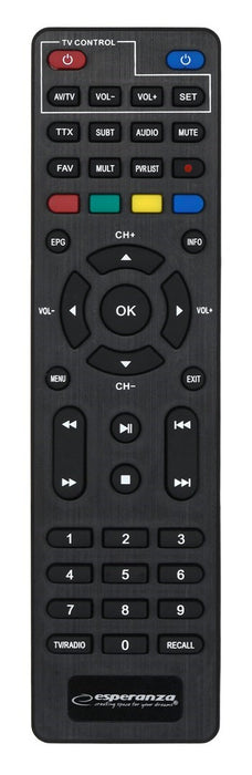 Esperanza EV106P TV set-top box Cable Black