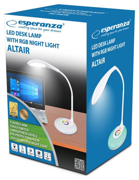 Esperanza ELD102 table lamp Non-changeable bulb(s) 3 W LED White