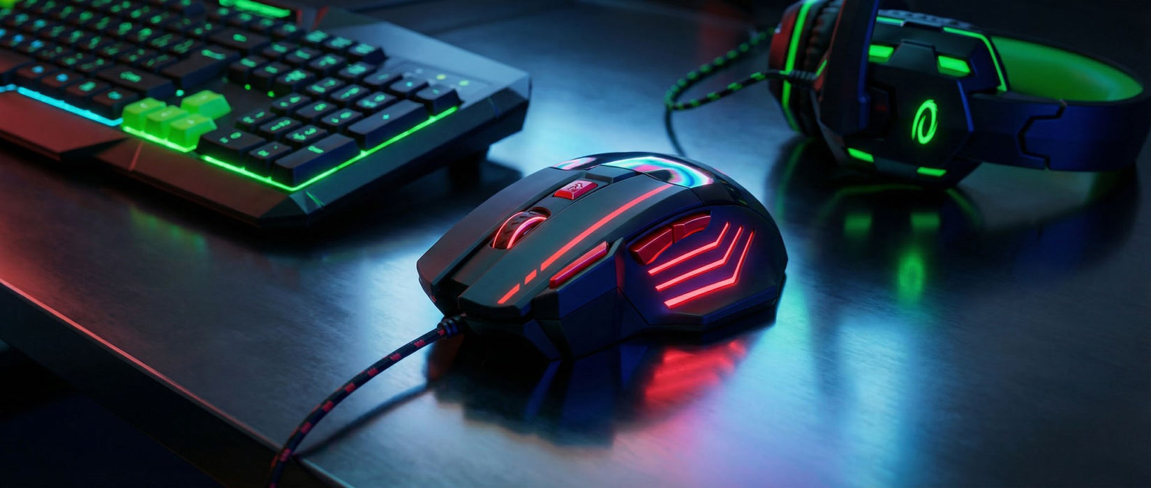 Esperanza EGM201R mouse USB Type-A Optical 2400 DPI Right-hand
