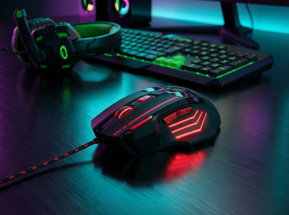 Esperanza EGM201R mouse USB Type-A Optical 2400 DPI Right-hand