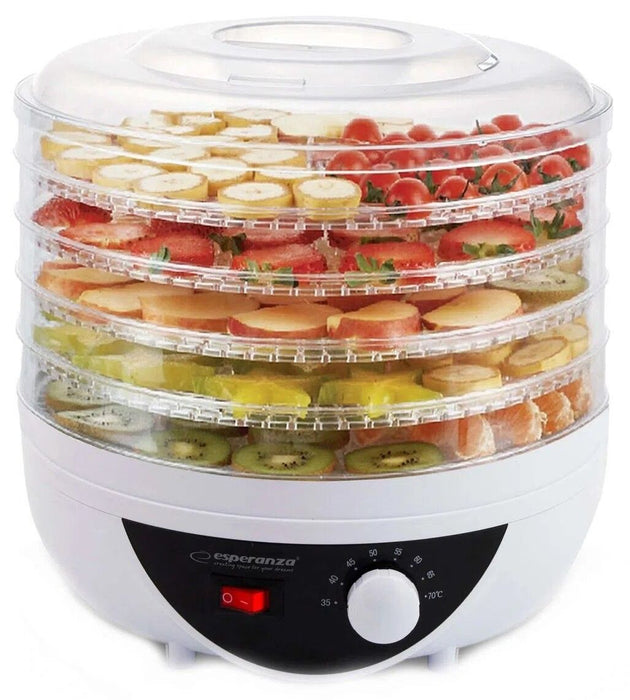 Esperanza EKD002 food dehydrator Black,Transparent,White 250 W