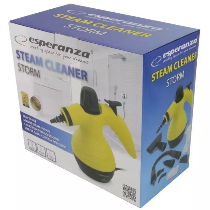 Esperanza EHS001 Steam cleaner 0.35L Black, Yellow 900W