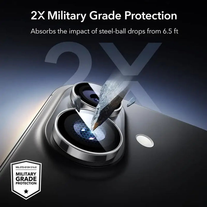 ESR Armorite Camera Cover for iPhone 16 / 16 Plus / 17 - Transparent - Cell phone tempered glass<<<HurtelXML