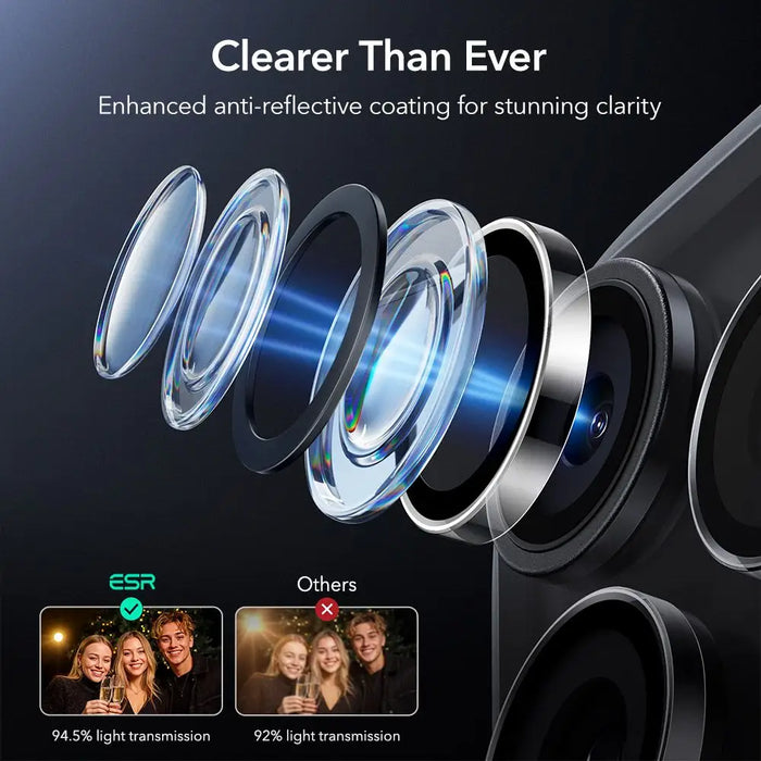 ESR Armorite Camera Protector for iPhone 14 Pro / Pro Max / 15 Pro / Pro Max / 16 Pro / Pro Max / 17 Pro / Pro Max