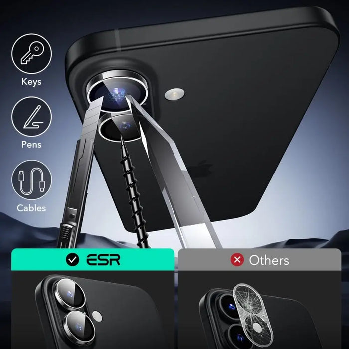 ESR Armorite Tempered Glass for iPhone 16 / 16 Plus Camera - Cell phone tempered glass<<<HurtelXML