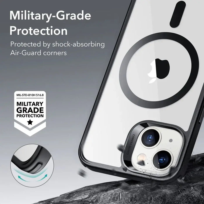ESR Classic Hybrid Halolock Case with MagSafe for iPhone 14 Plus - Clear/Black - Cell phone cases and covers<<<HurtelXML
