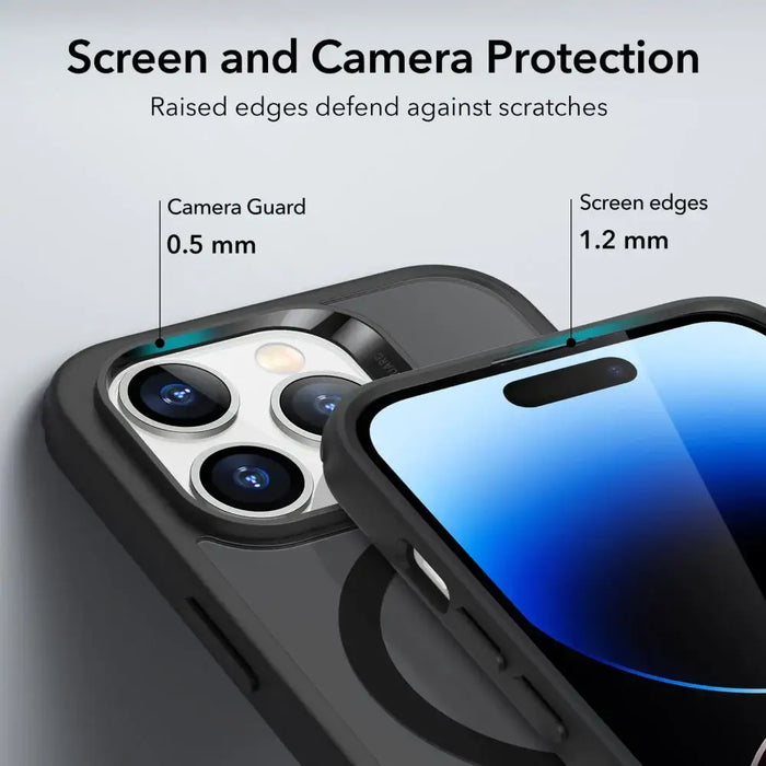 ESR Classic Hybrid Halolock Case with MagSafe for iPhone 14 Pro - Matte Black - Cell phone cases and covers<<<HurtelXML