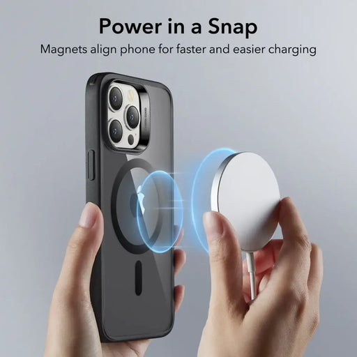 ESR Classic Hybrid Halolock Case with MagSafe for iPhone 14 Pro - Matte Black - Cell phone cases and covers<<<HurtelXML