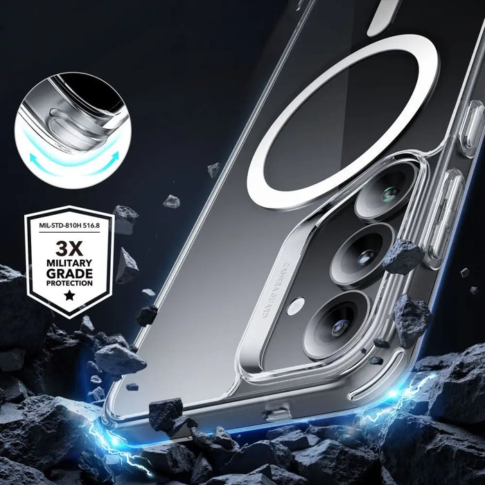 ESR Classic Hybrid Halolock MagSafe Case for Samsung Galaxy S25+ - Transparent - Cell phone cases and covers<<<HurtelXML