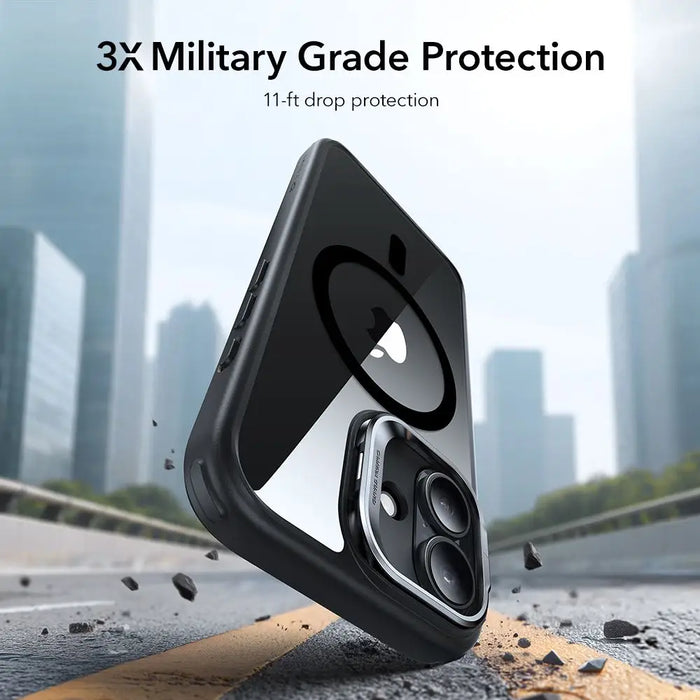ESR Classic Hybrid Kickstand MagSafe Case for iPhone 17 - Clear Black - Cell phone cases and covers<<<HurtelXML