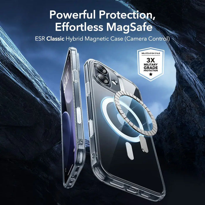 ESR Classic Hybrid MagSafe + Tempered Glass Set for iPhone 17 - Clear - Cell phone tempered glass<<<HurtelXML