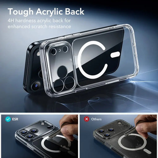 ESR Classic Hybrid MagSafe + Tempered Glass Set for iPhone 17 Pro Max - Clear - Cell phone tempered glass<<<HurtelXML
