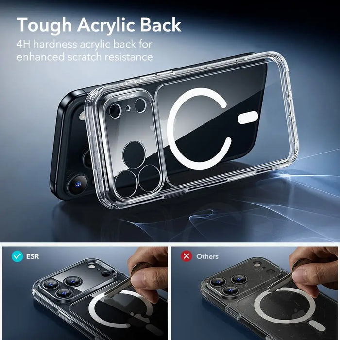 ESR Classic Hybrid MagSafe + Tempered Glass Set for iPhone 17 Pro Max - Clear - Cell phone tempered glass<<<HurtelXML