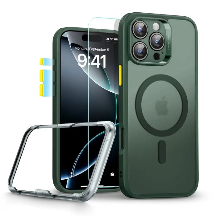 ESR Classic Pro Set Halolock MagSafe Case for iPhone 16 Pro Max - Green - Cell phone cases and covers<<<HurtelXML