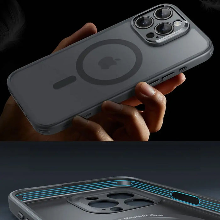 ESR Classic Pro Set Halolock MagSafe iPhone 16 Pro Case - Gray - Cell phone cases and covers<<<HurtelXML