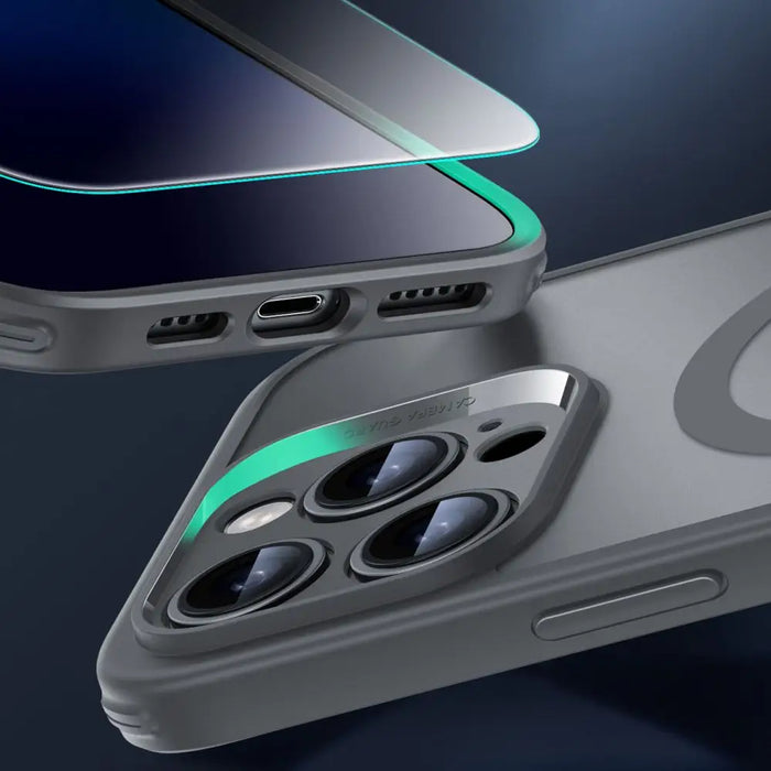 ESR Classic Pro Set Halolock MagSafe iPhone 16 Pro Case - Gray - Cell phone cases and covers<<<HurtelXML
