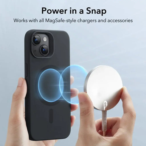 ESR Cloud Halolock MagSafe iPhone 15 Plus Case - Black - Cell phone cases and covers<<<HurtelXML