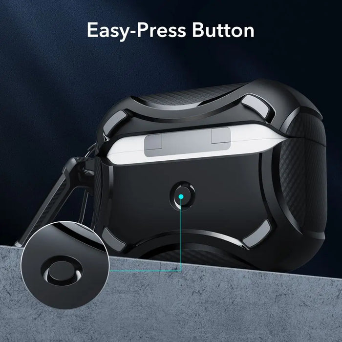 ESR Cyber Armor Halolock Case with MagSafe for Apple AirPods Pro 1/2 - Black - Cell phone cases and covers<<<HurtelXML