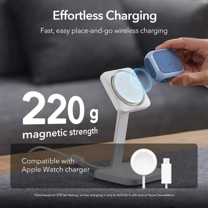 ESR Orbit Halolock MagSafe case for Apple AirPods 4 - blue - Cell phone cases and covers<<<HurtelXML