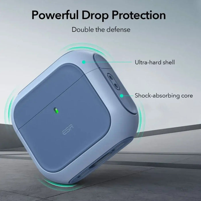 ESR Orbit Halolock MagSafe case for Apple AirPods 4 - blue - Cell phone cases and covers<<<HurtelXML