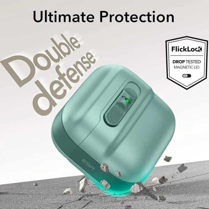 ESR Pulse Halolock Magsafe Case for AirPods 4 - Green - Cell phone cases and covers<<<HurtelXML