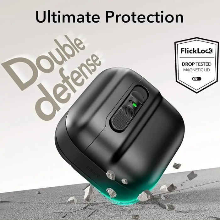 ESR Pulse protective case for AirPods 4 headphones (black) - Cell phone cases