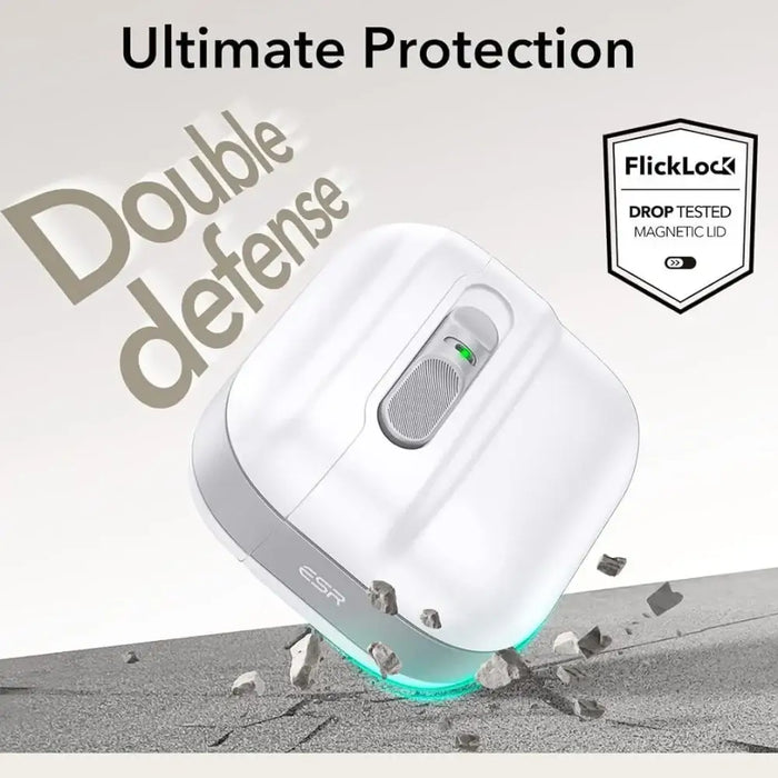 ESR Pulse protective case for AirPods 4 headphones (white) - Cell phone cases