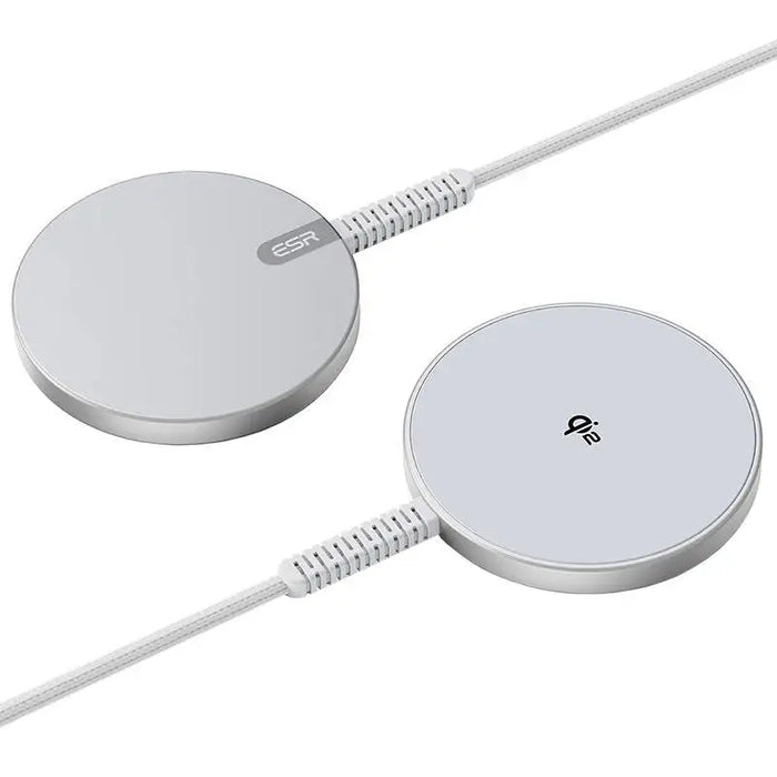 ESR Qi2 mini wireless charger (HaloLock)(silver) - Wireless chargers<<<Chargers<<<GSM Accessories<<<InnproXML&&&Cell