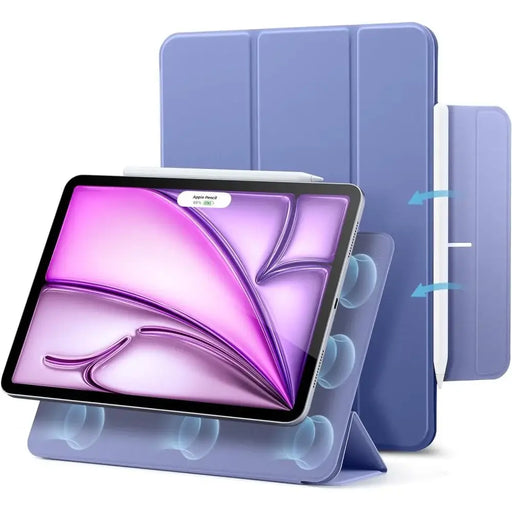 ESR Rebound Magnetic Case for iPad Pro 12.9’’ 4/5/6 2020-2022 / Air 13’’ 2024 - Purple - Cell phone cases