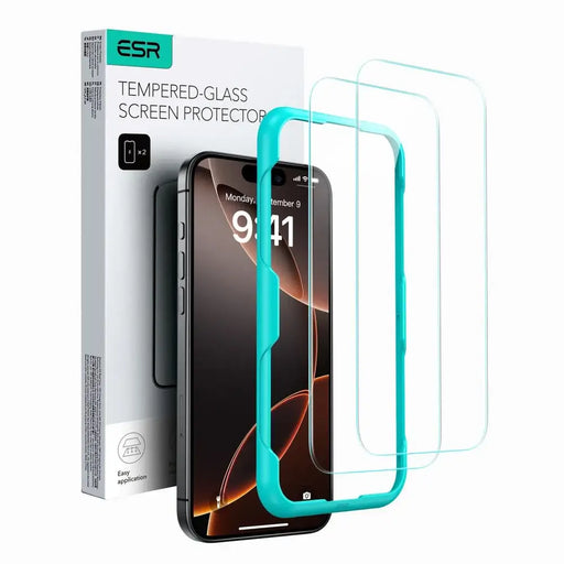ESR Tempered Glass for iPhone 16 Pro (2 pcs.) - Cell phone tempered glass<<<HurtelXML