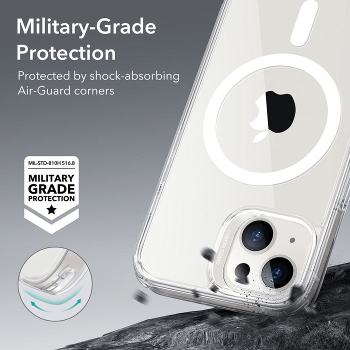 ESR Classic Hybrid Halolock Case with MagSafe for iPhone 13 / iPhone 14 - Clear