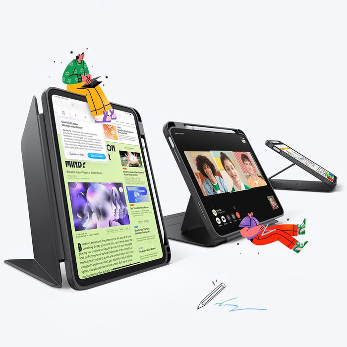 ESR Flip Hybrid Case for iPad 10.9" 2022 (10th gen.) / 11" 2025 (11th gen.) - Black