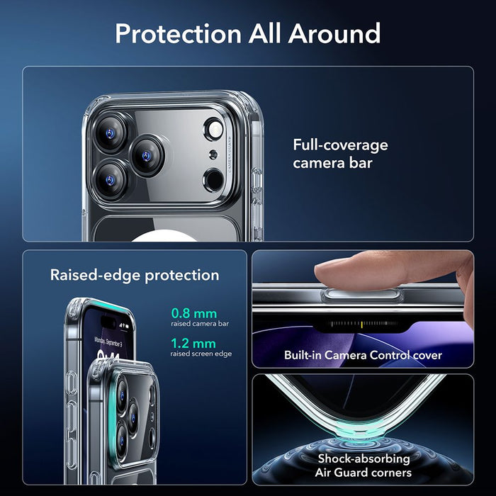 ESR Classic Hybrid MagSafe + Tempered Glass Set for iPhone 17 Pro - Clear