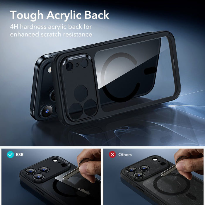 ESR Classic Hybrid MagSafe + Tempered Glass Set for iPhone 17 Pro - Clear Black