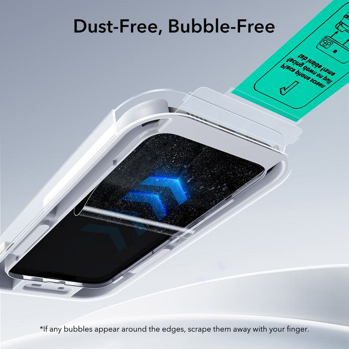 ESR UltraFit Tempered Glass 2-pack for iPhone 17 Pro - transparent