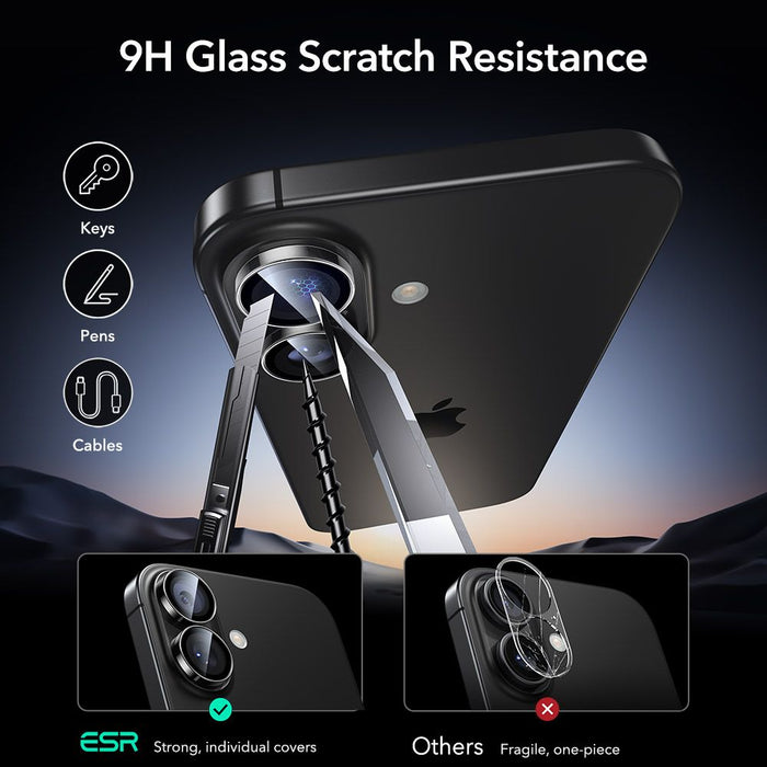 ESR Armorite Camera Cover for iPhone 16 / 16 Plus / 17 - Transparent