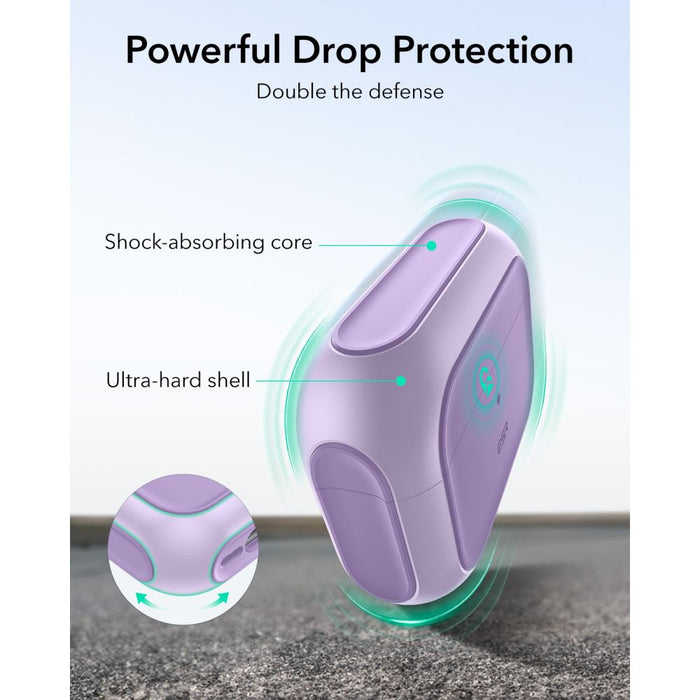 ESR Orbit Halolock MagSafe case for AirPods Pro - purple