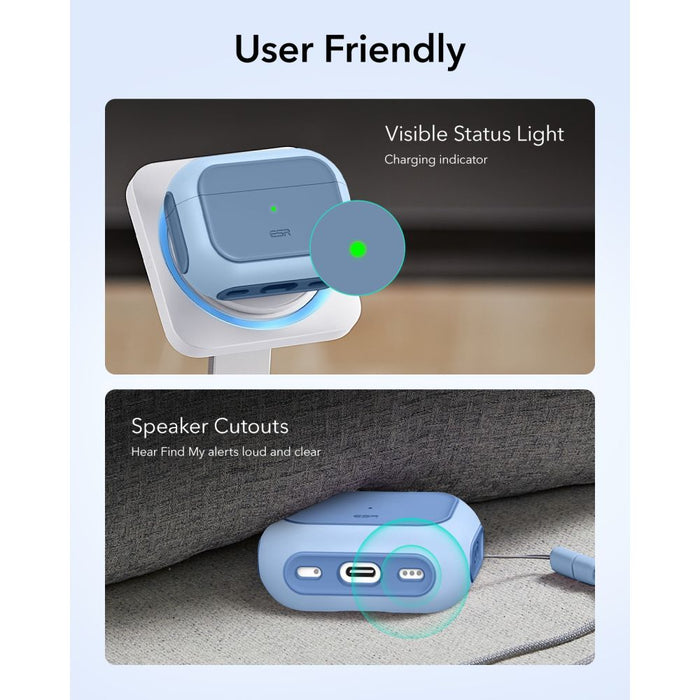 ESR Orbit Halolock MagSafe case for AirPods Pro - blue