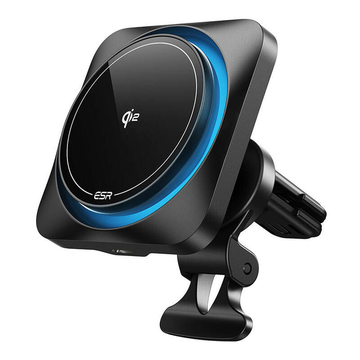 ESR Halolock CryoBoost MagSafe Inductive Charger Holder for Dashboard and Air Vent with Qi 2 15W - Black