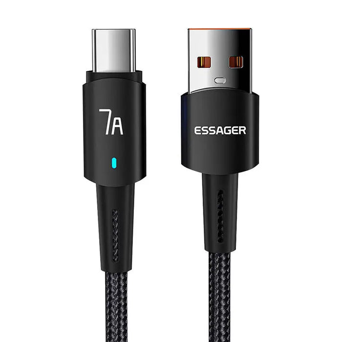 Essager Sunset USB to USB-C 7A 2m cable (black) - USB to USB-C<<<USB cables<<<GSM Accessories<<<InnproXML