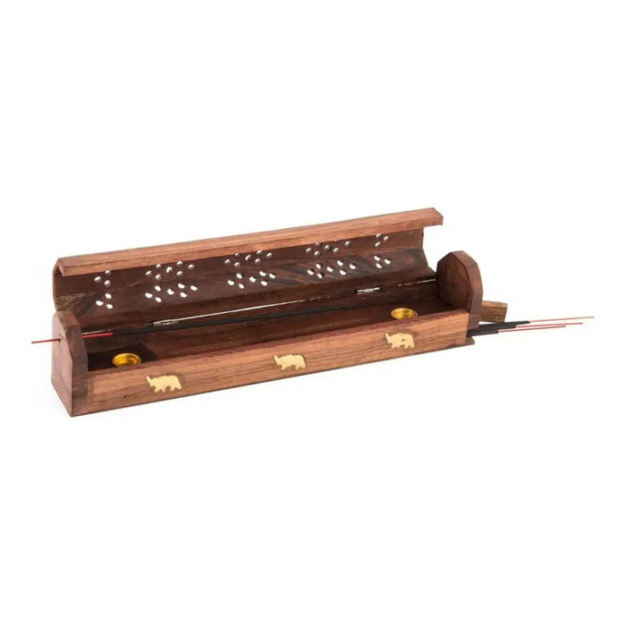 Essential oil burner DKD Home Decor Wood Bamboo Mandala Natural 26 x 8 x 8 cm Incense (6 Units) - Почистване