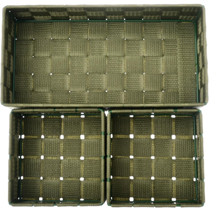 STORAGE BASKET OLIVE GREEN