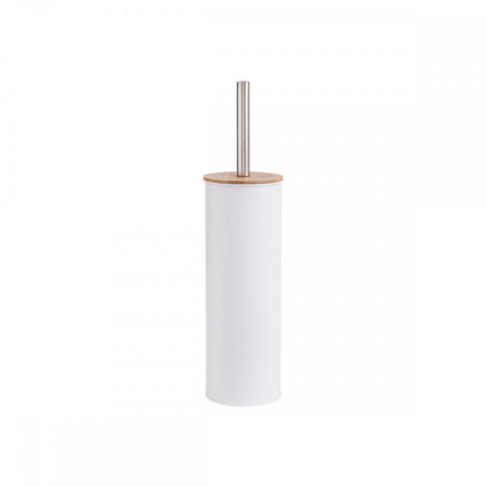 BAMBOO ESSENTIALS WHITE HOLDER AND BRUSH